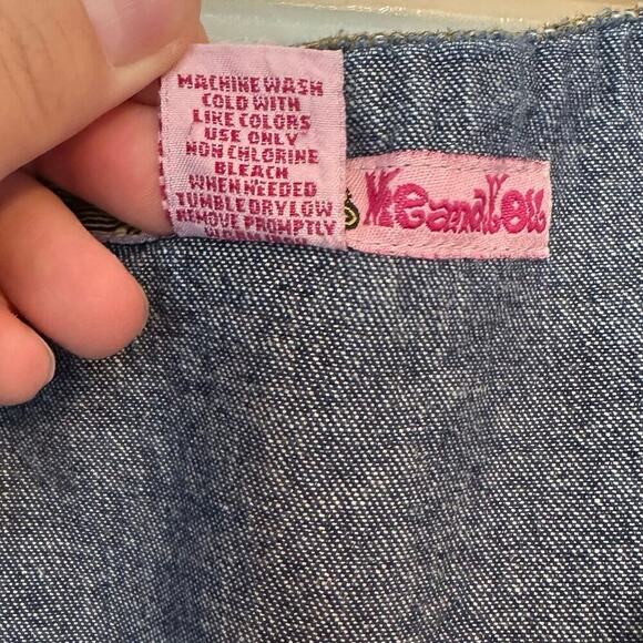 Me And You Women’s Y2K Denim Frayed Midi Dress Size 2X Casual Side Buttons - Picture 6 of 9